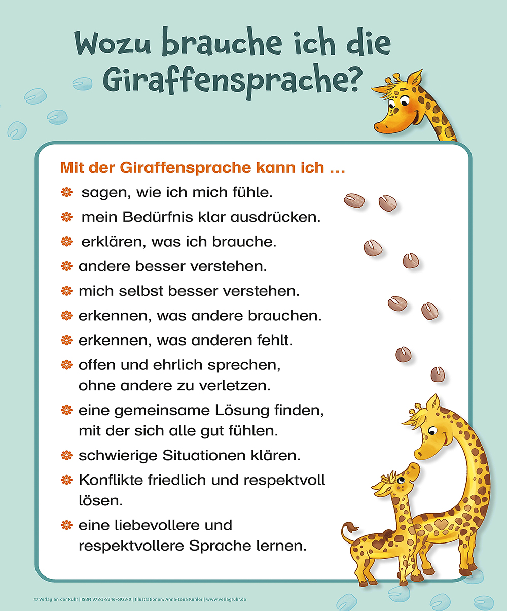 12 Poster zur Giraffensprache 12 Poster zur Giraffensprache