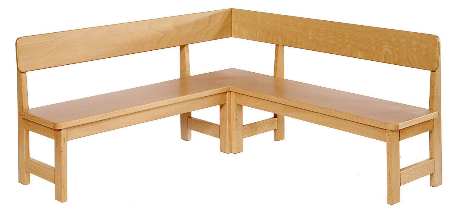 Bank oder Eckbank ohne Polsterung