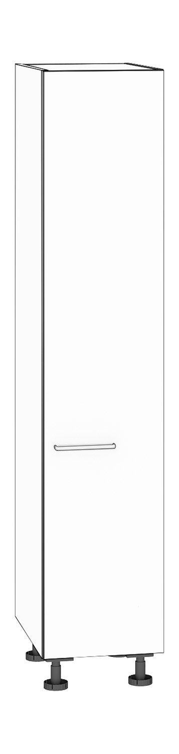 Besenschrank, Höhe 201,25 cm Türanschlag rechts, weiß