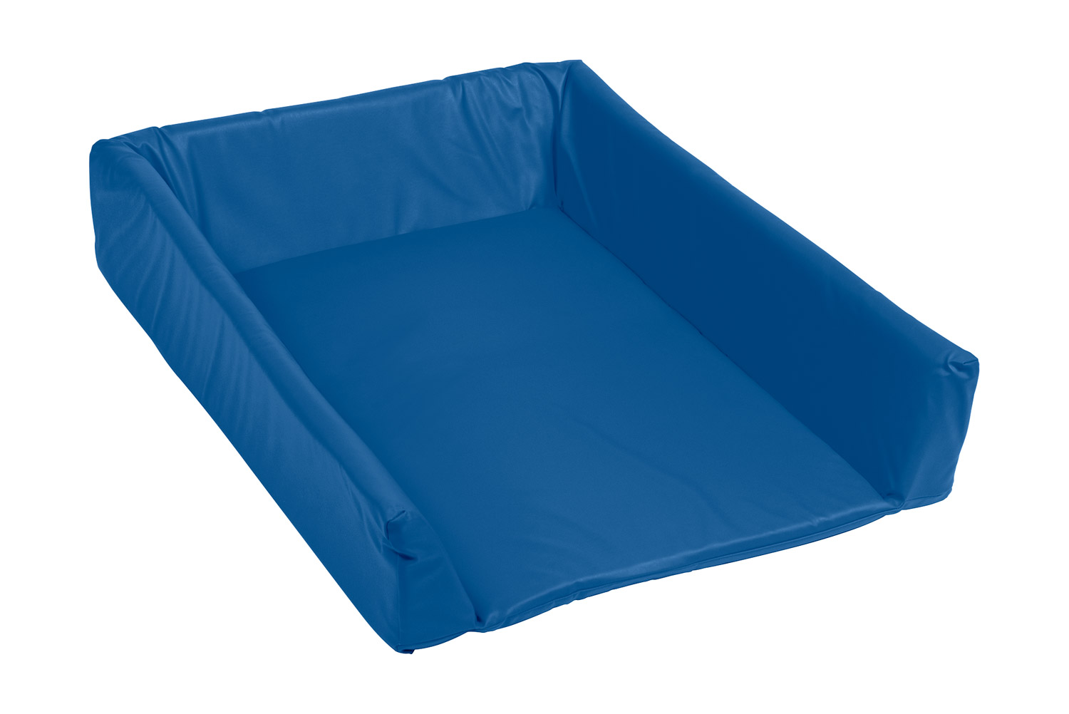 Premium Wickelauflage mit Rand, 80 cm breit dunkelblau