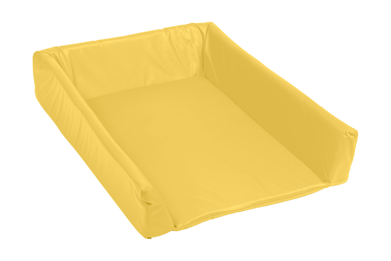Wickelauflage mit Rand gelb