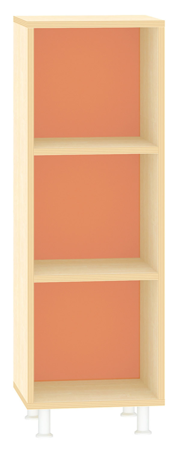 Hochregal offen Acrylglas-Rückwand, orange Hochregal offen Acrylglas-Rückwand, orange