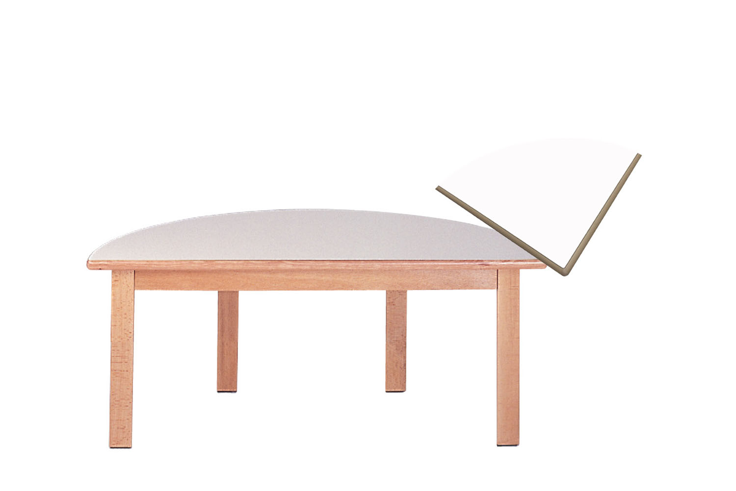 Tisch halbrund Ø 120 x 60 cm