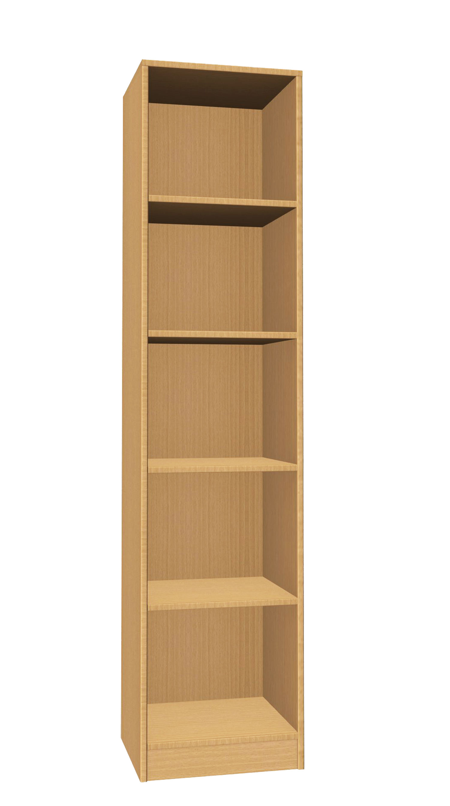 Regalschrank schmal, 47 cm breit Buche Vollholz