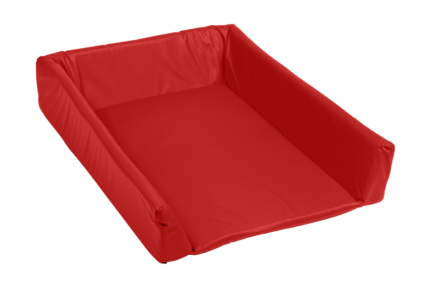 Wickelauflage mit Rand rot