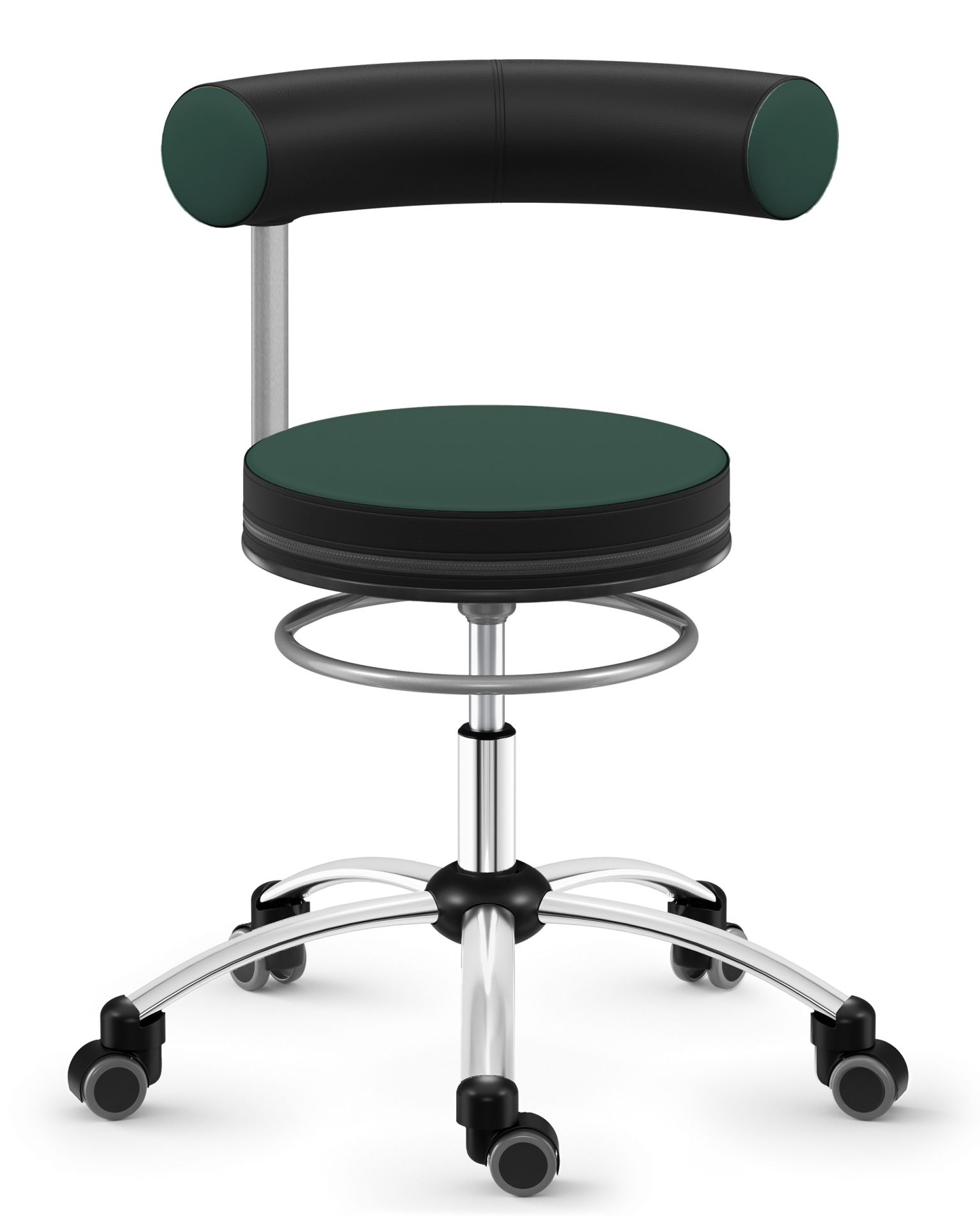 Sanus® Stuhl, Lehne fest Kunstleder grün Sanus® Stuhl, Lehne fest Kunstleder grün