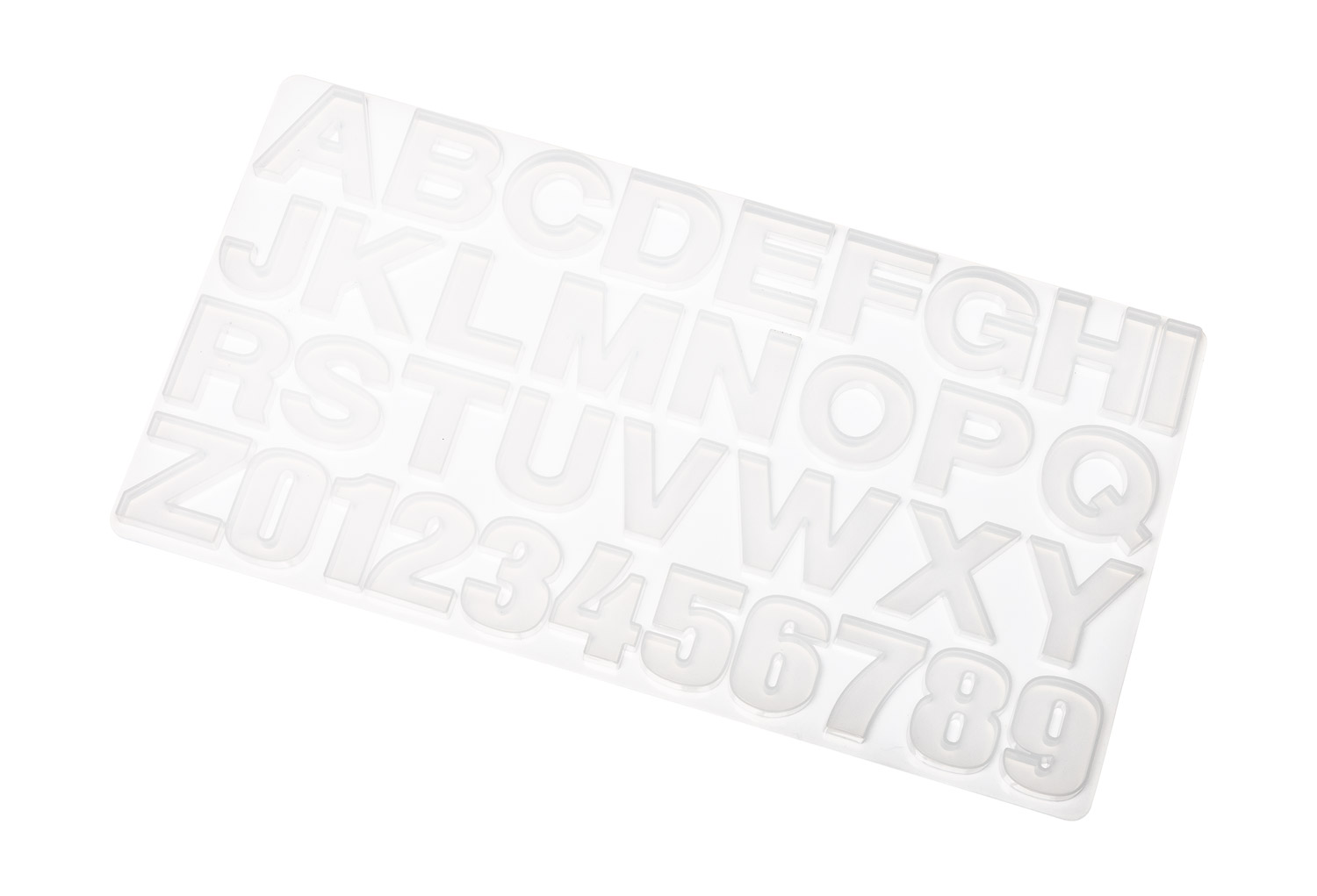 Giessform Buchstaben und Zahlen