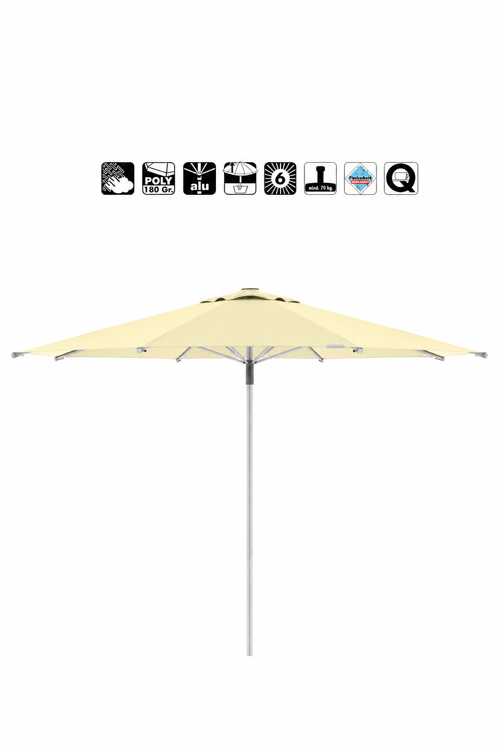 Sonnenschirm Magic Ø 340 cm, natur