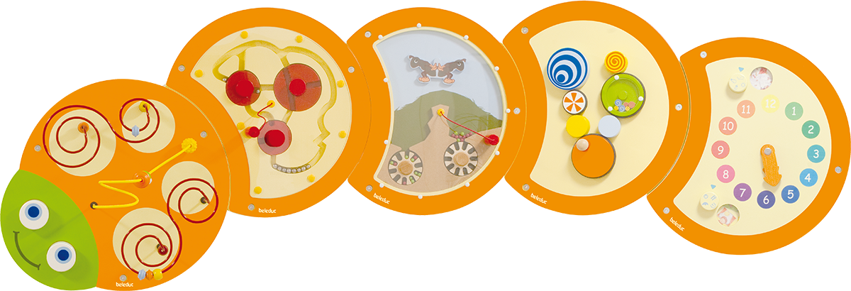 Wandspielobjekt Raupe