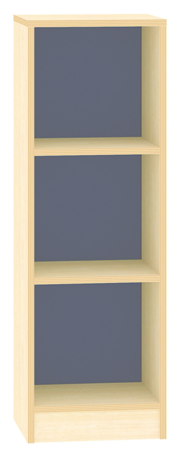 Hochregal offen Acrylglas-Rückwand, blau