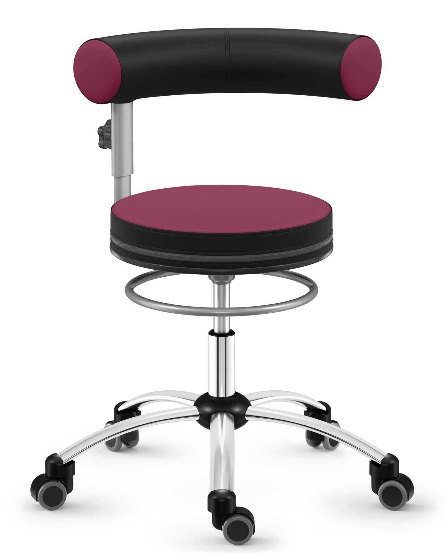  Sanus® Stuhl, Lehne höhenverstellbar Kunstleder lila