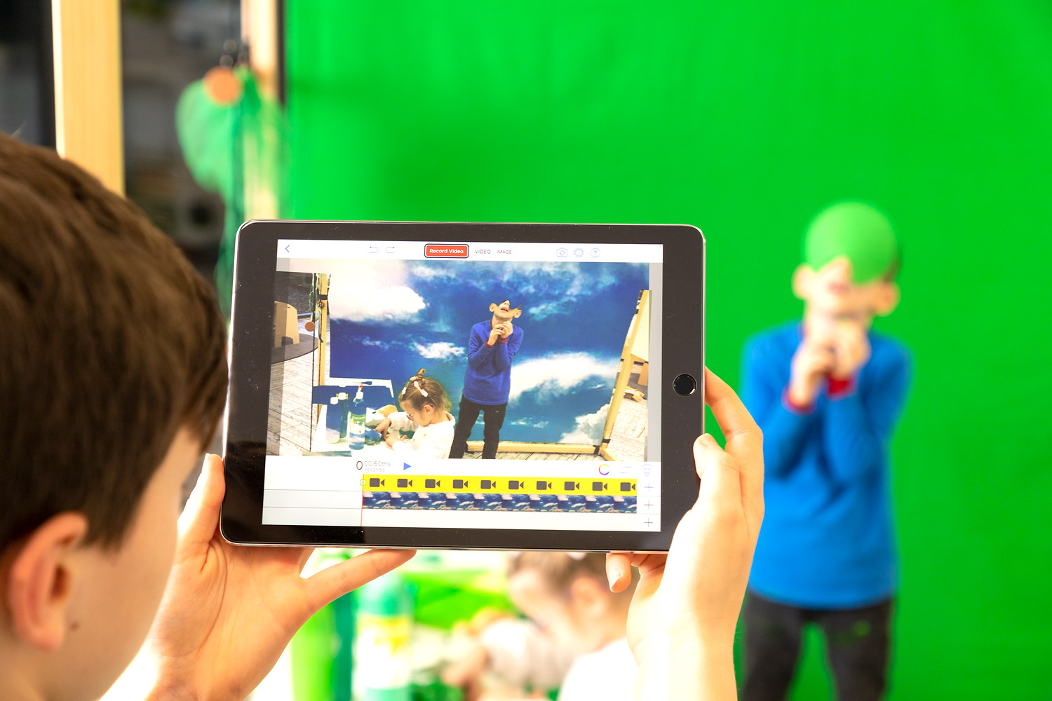 Greenscreen für RaumWürfel Greenscreen für RaumWürfel