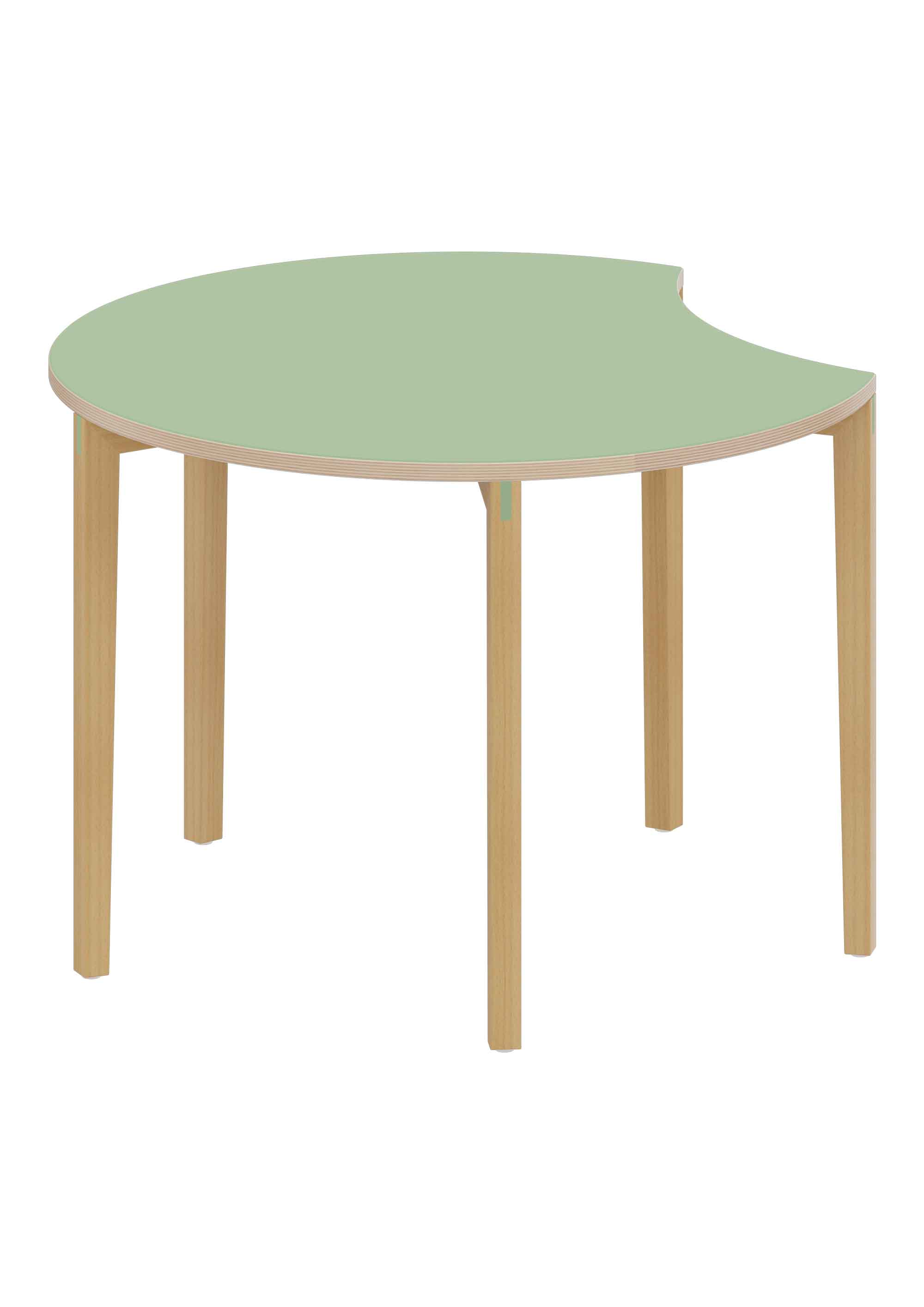 Tischplatte Doki Ø 110 cm grün