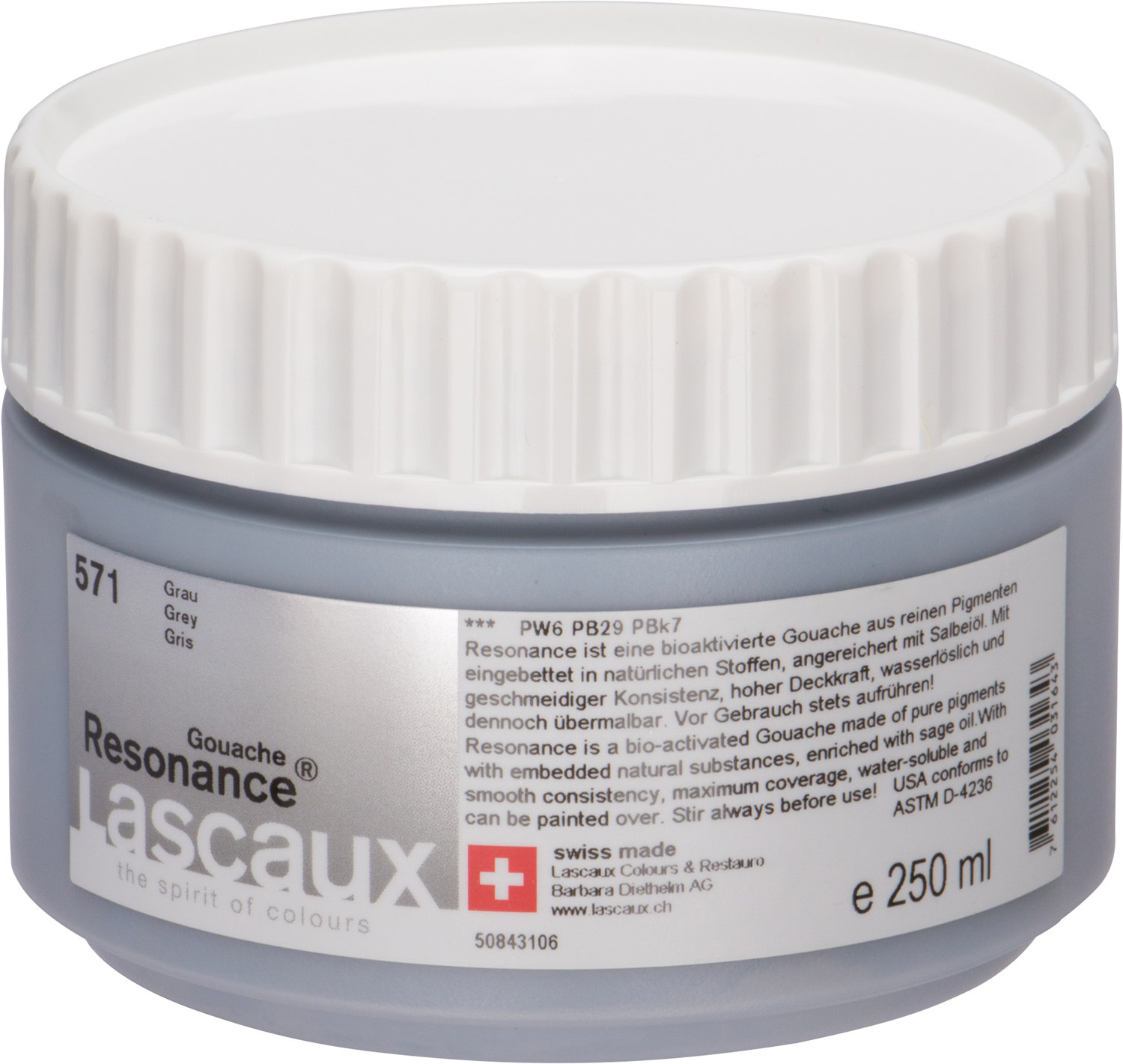 Lascaux Resonance® Gouache grau