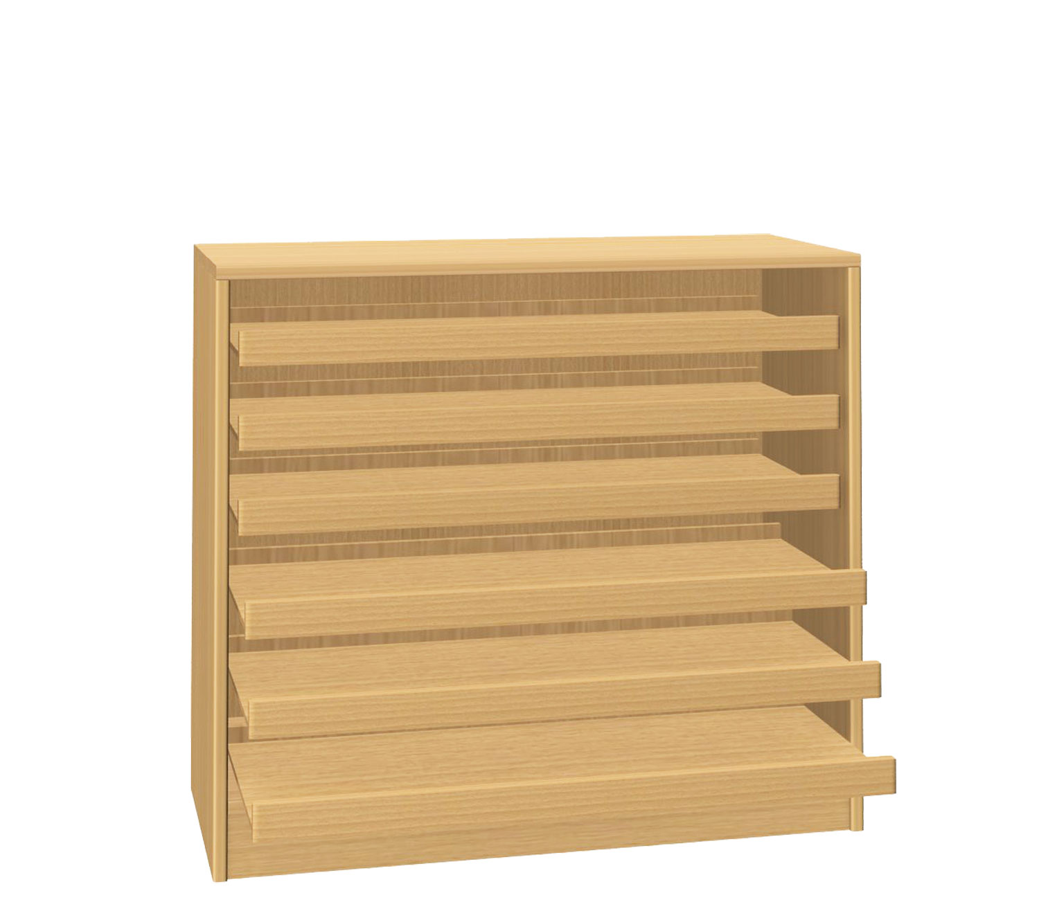 Puzzleschrank, 90 cm breit Buche Dekor