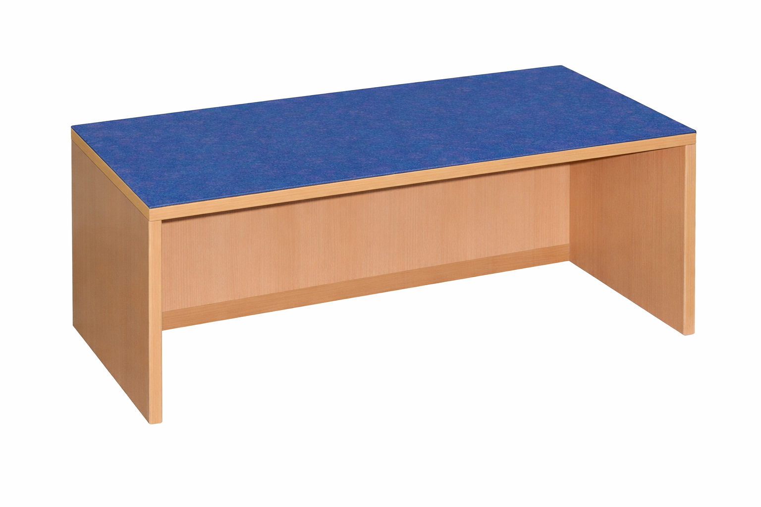 Unterbaubank offen mit Tretford Teppich 516 Kornblume