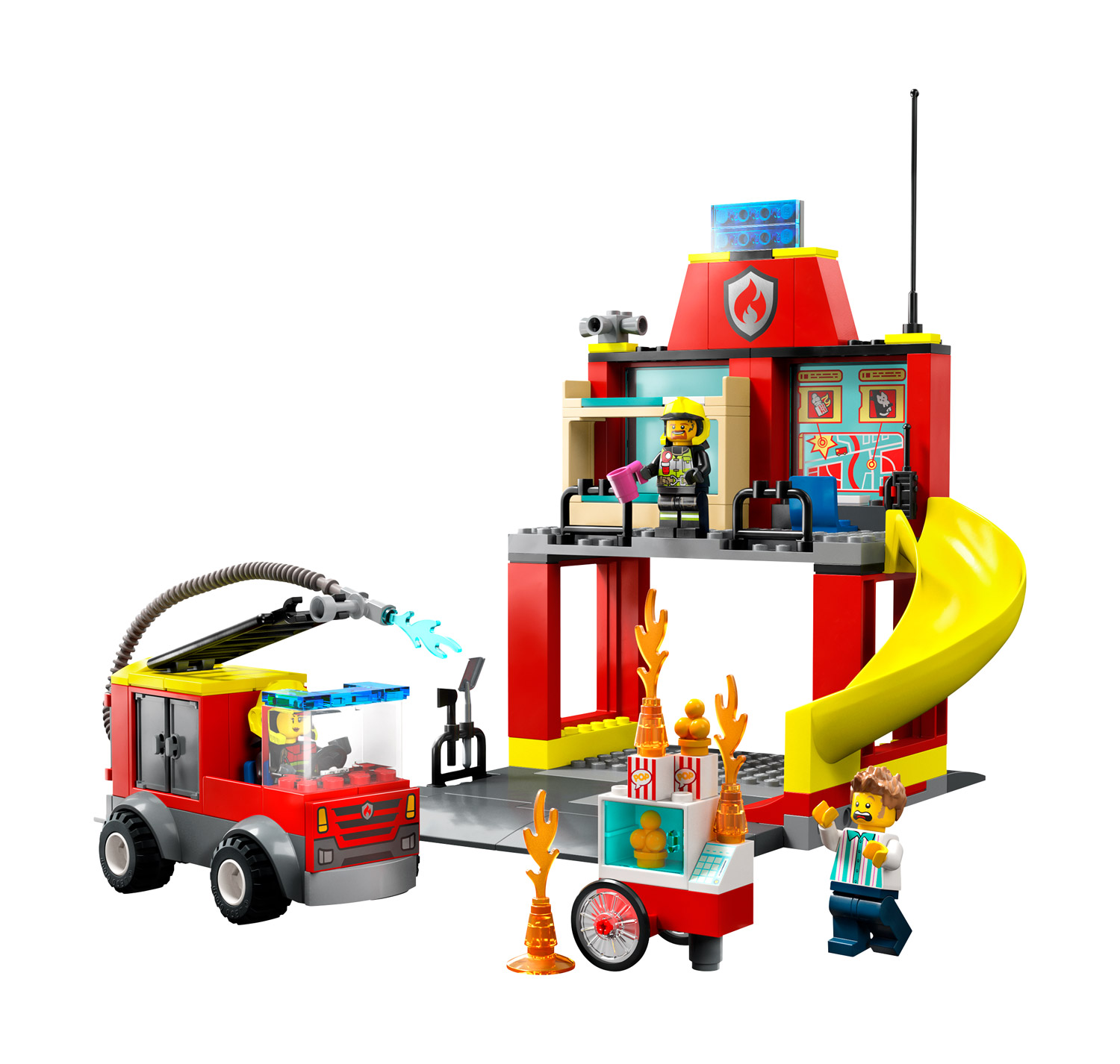 LEGO® City Feuerwehrstation und Löschauto