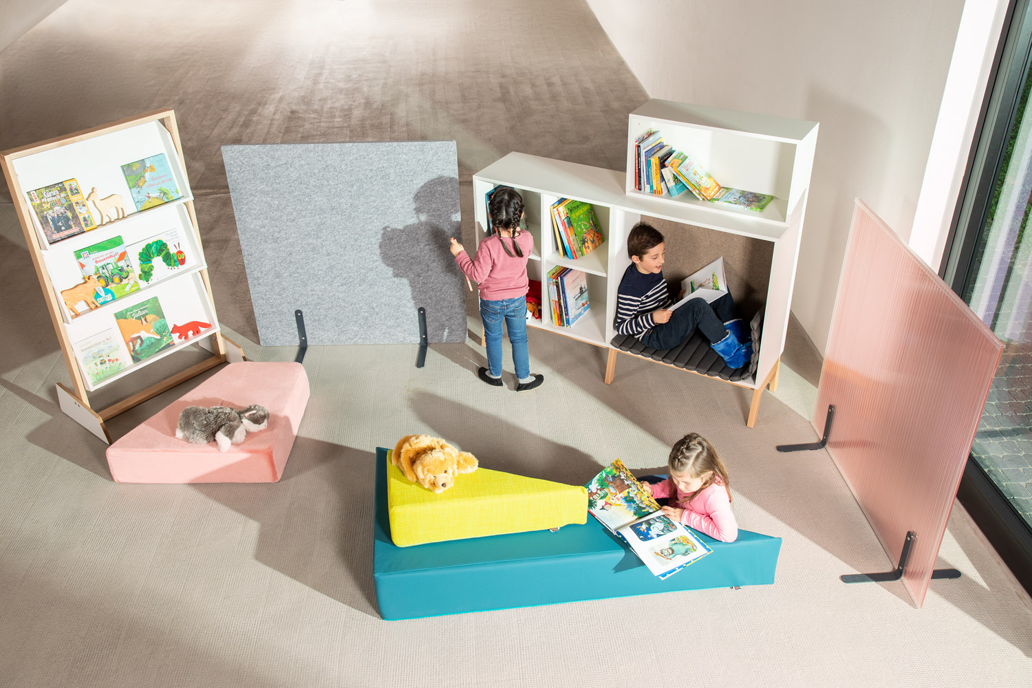 Spielrahmen mit Sonderrückwand innen, Nadelvlies, Breite 80 cm