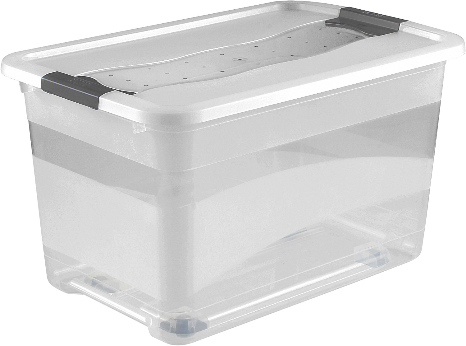 Kristallbox mit Rollen 52 Liter