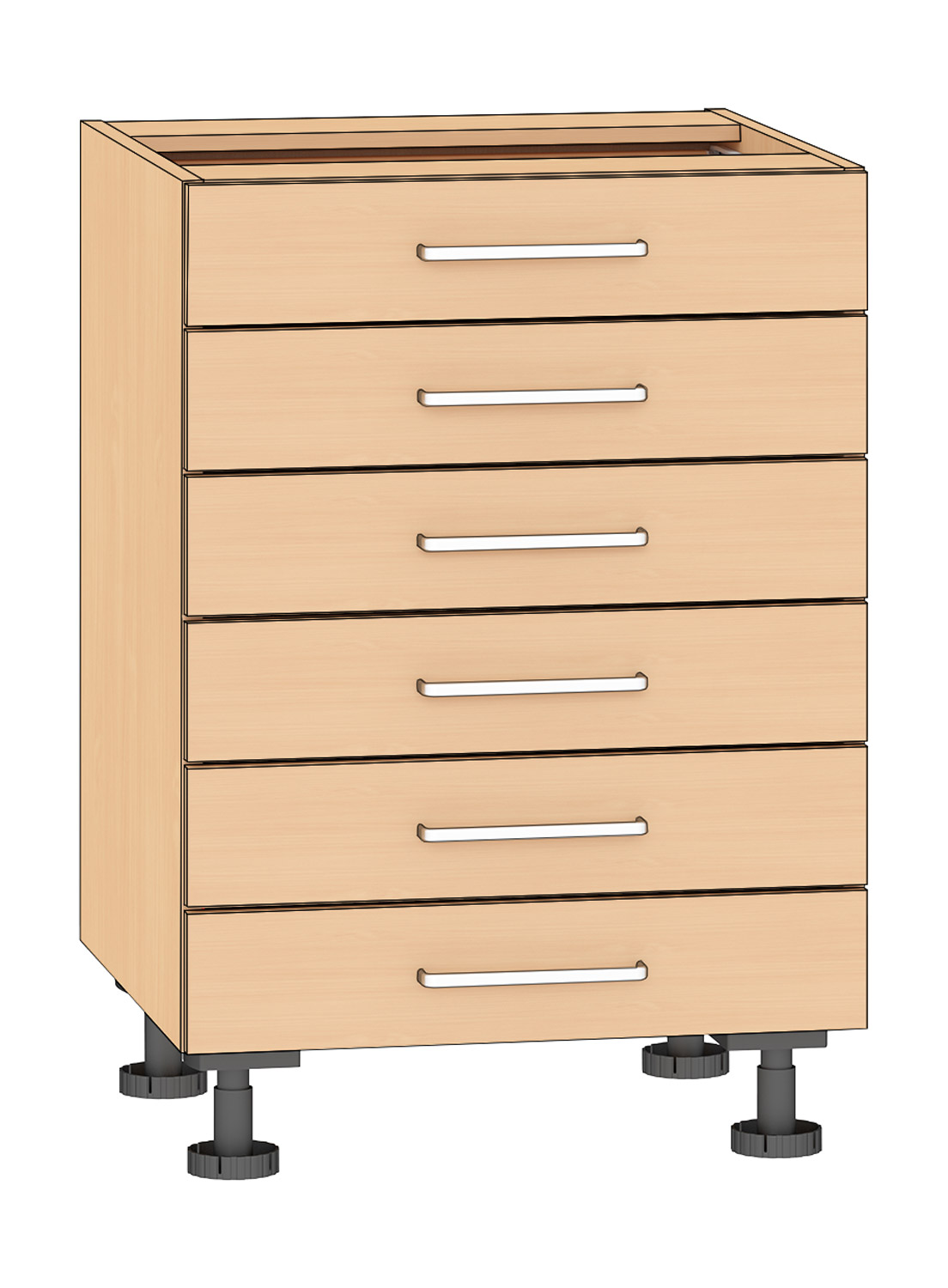 Schubkastenschrank 6 Schubkästen