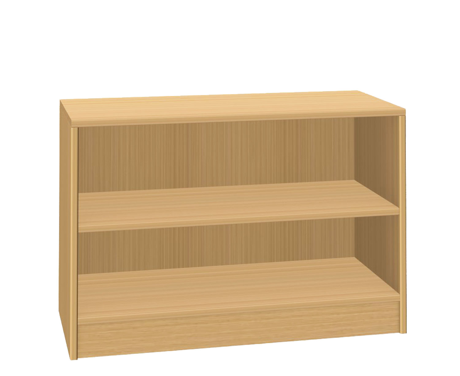Materialschrank offen, 90 cm breit Buche Dekor