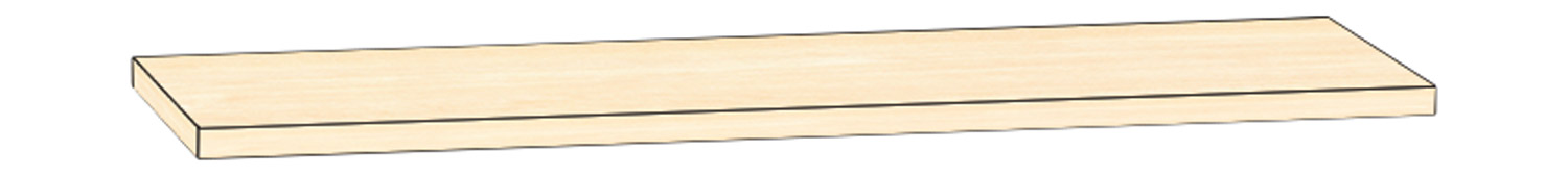 Tablarboden 100 cm Breit, Ahorn