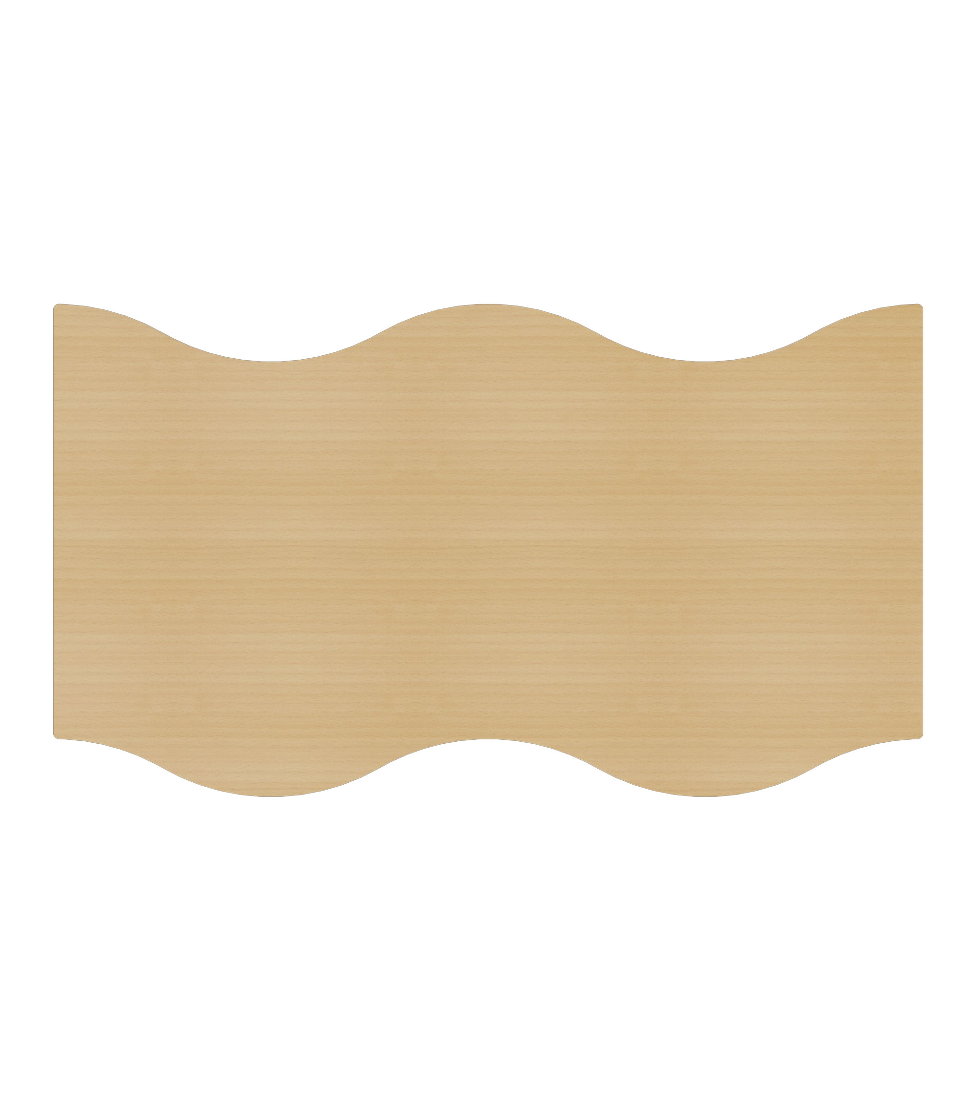 Tischplatte Welle 120x68,1 cm