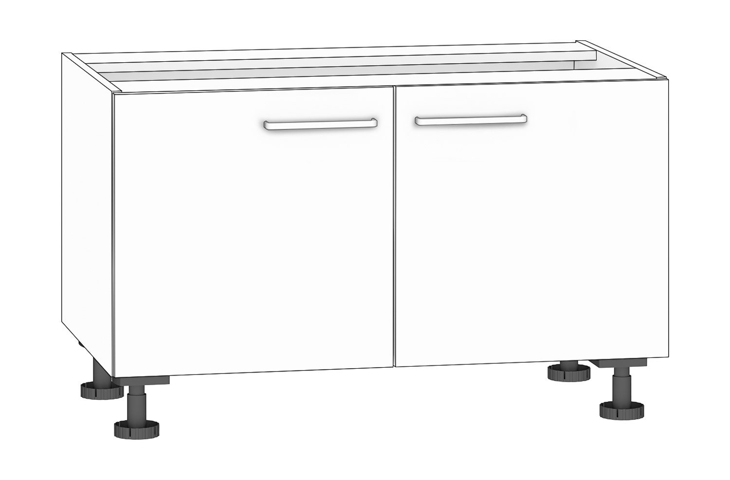Geschirrschrank weiß