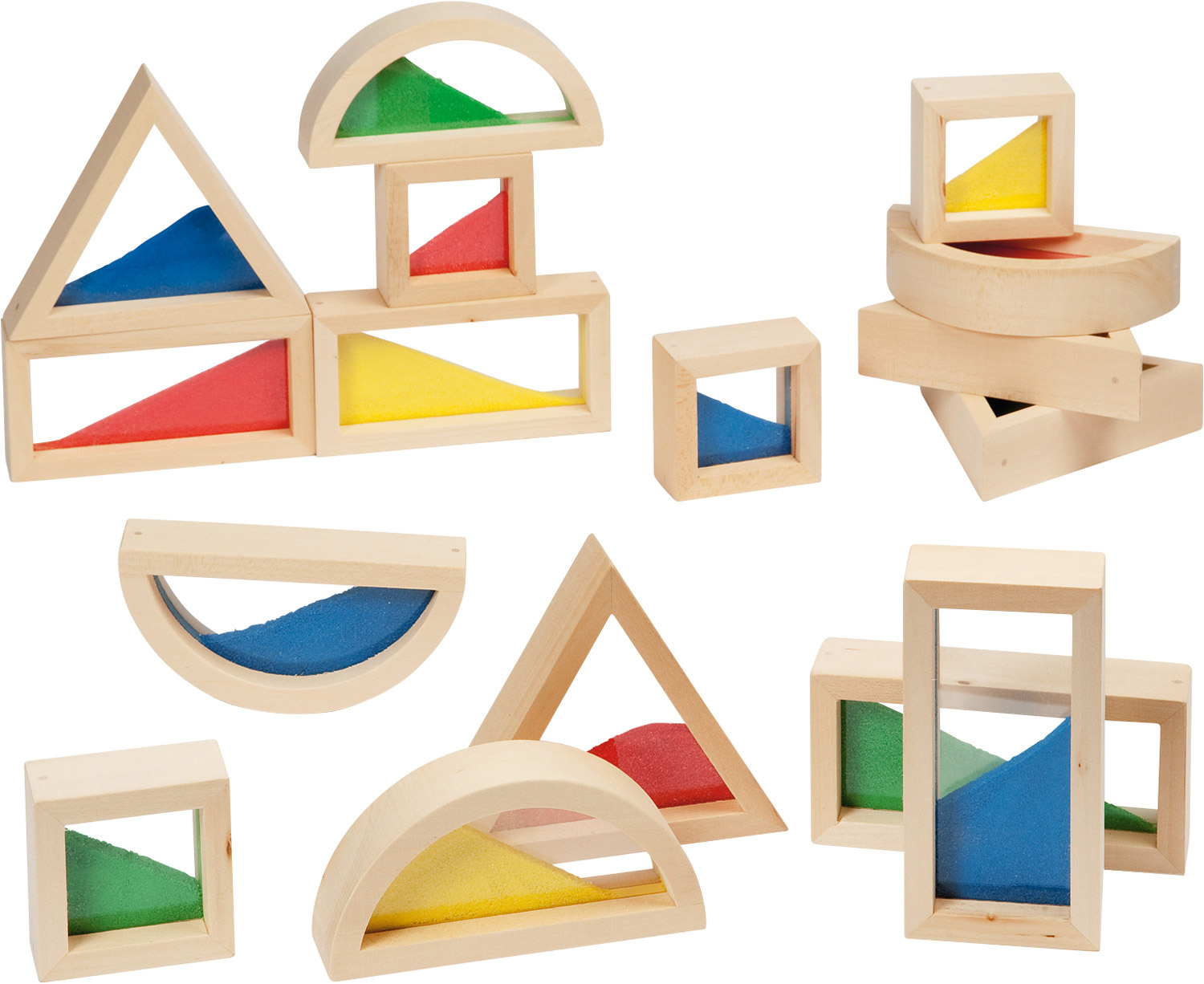 Blocks mit Acryl und Sand