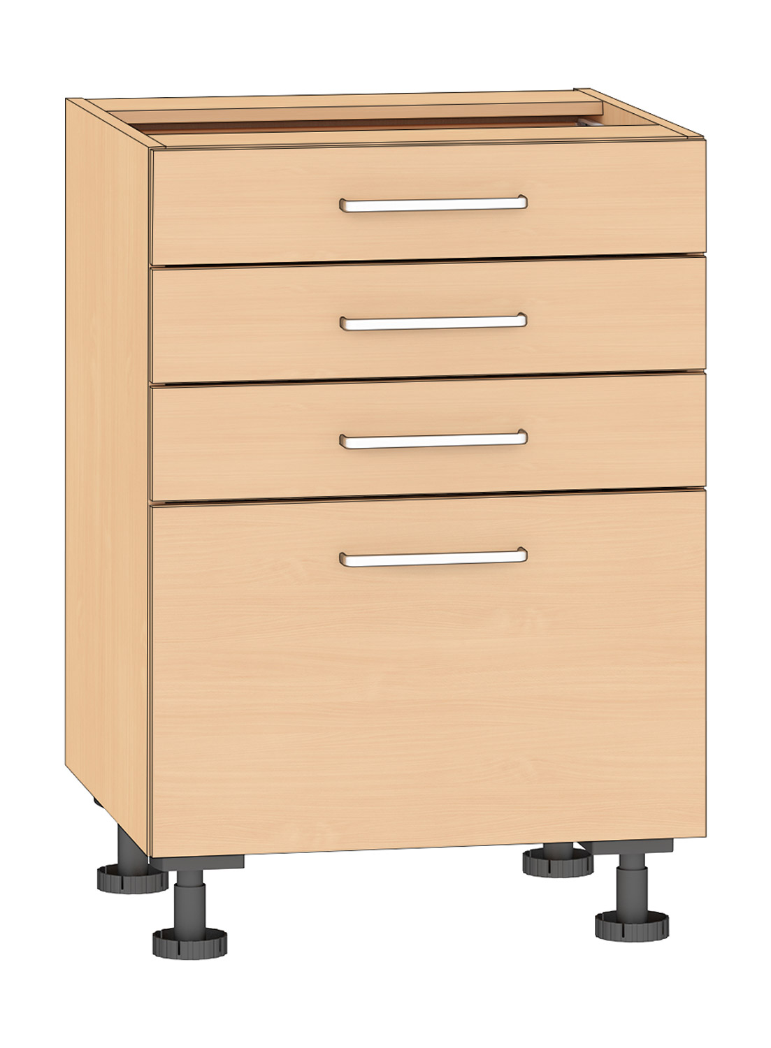 Schubkastenschrank 4 Schubkästen