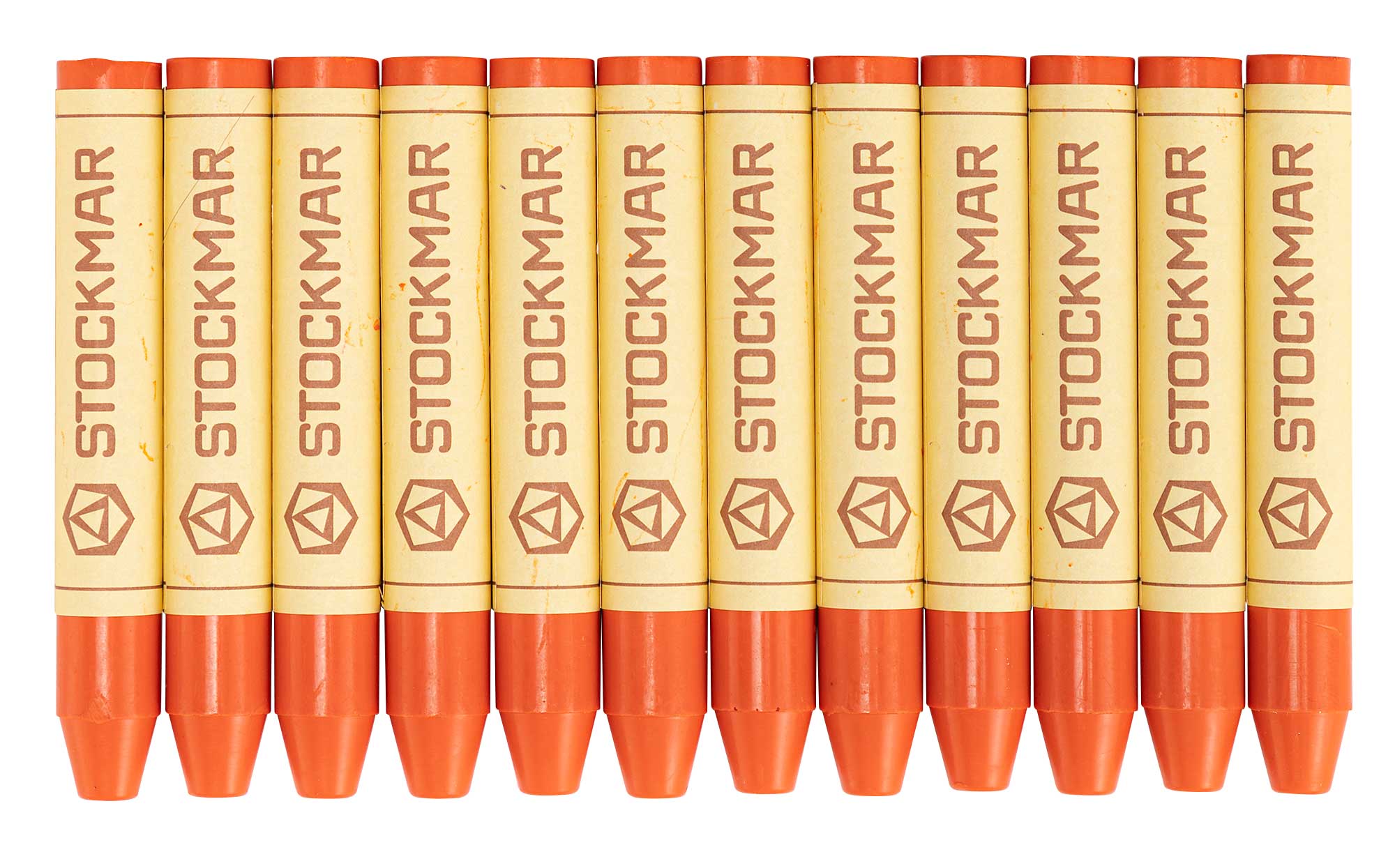 Wachsfarbstifte, Einzelfarben orange