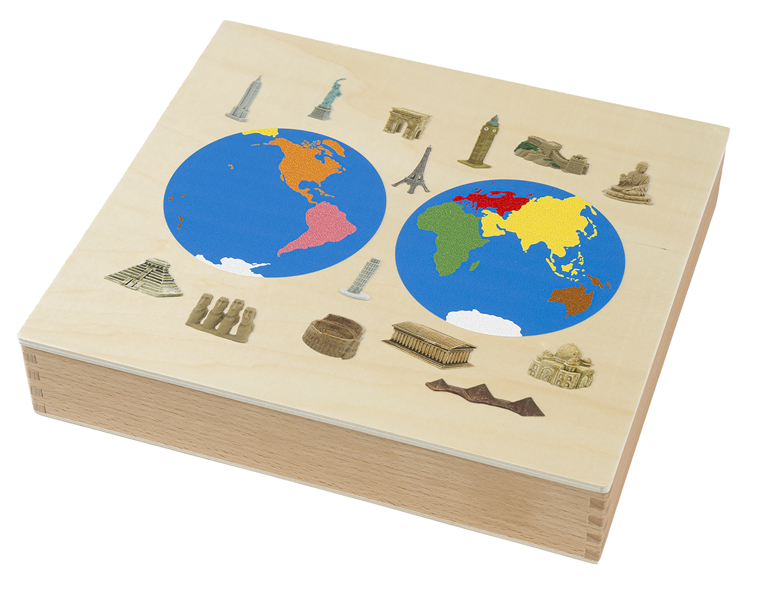 Wahrzeichen-Kontinent-Box Wahrzeichen-Kontinent-Box