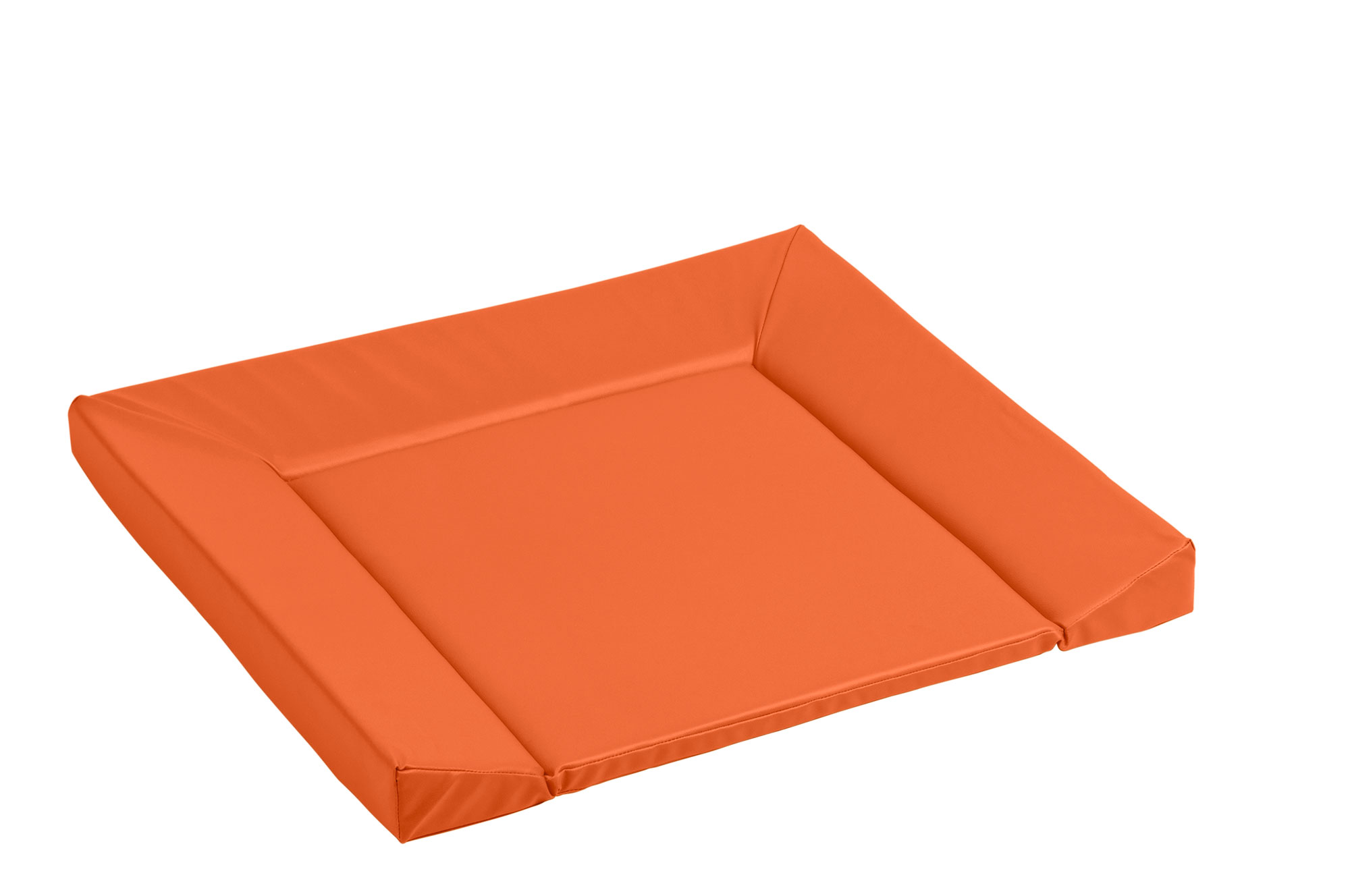 Wickelauflage mit Rand orange