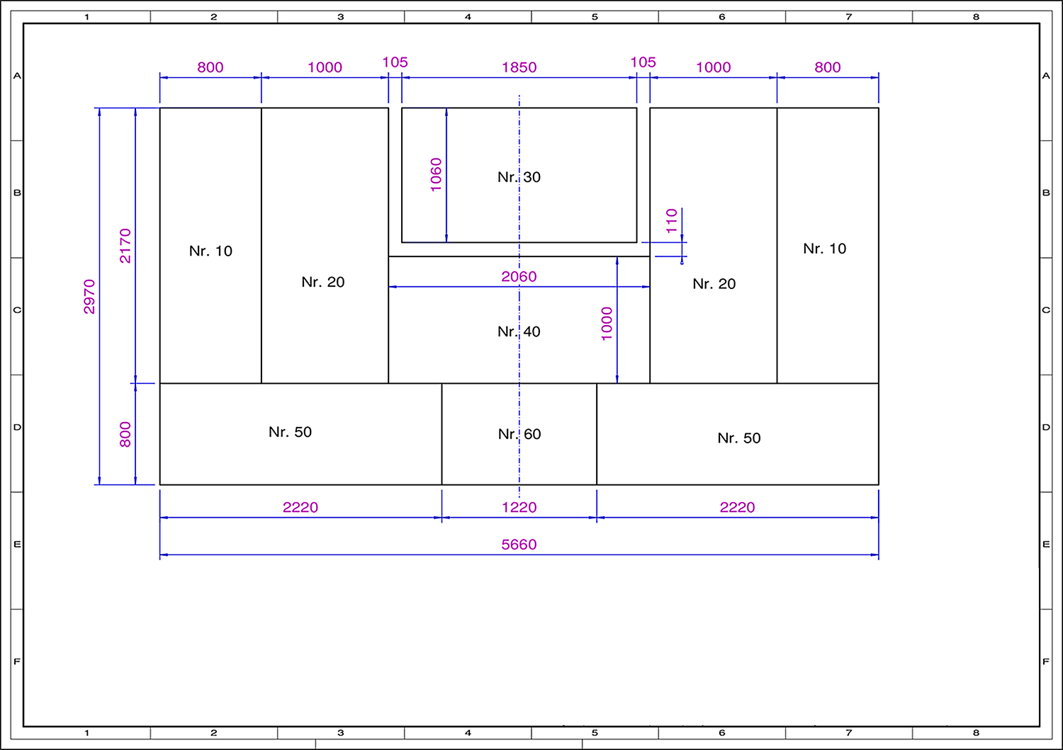 Mattensatz Fallschutz für Multi Klappturnwand 4-teilig Mattensatz Fallschutz für Multi Klappturnwand 4-teilig