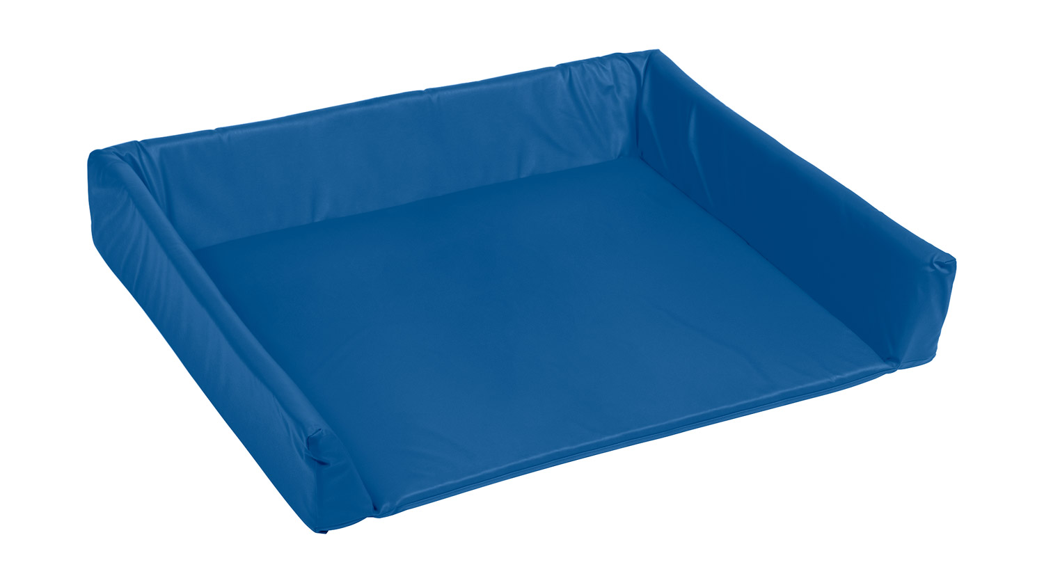 Premium Wickelauflage mit Rand, 121 cm breit dunkelblau