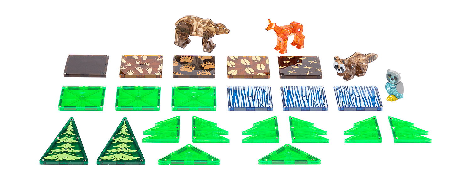 MAGNA-TILES Waldtiere
