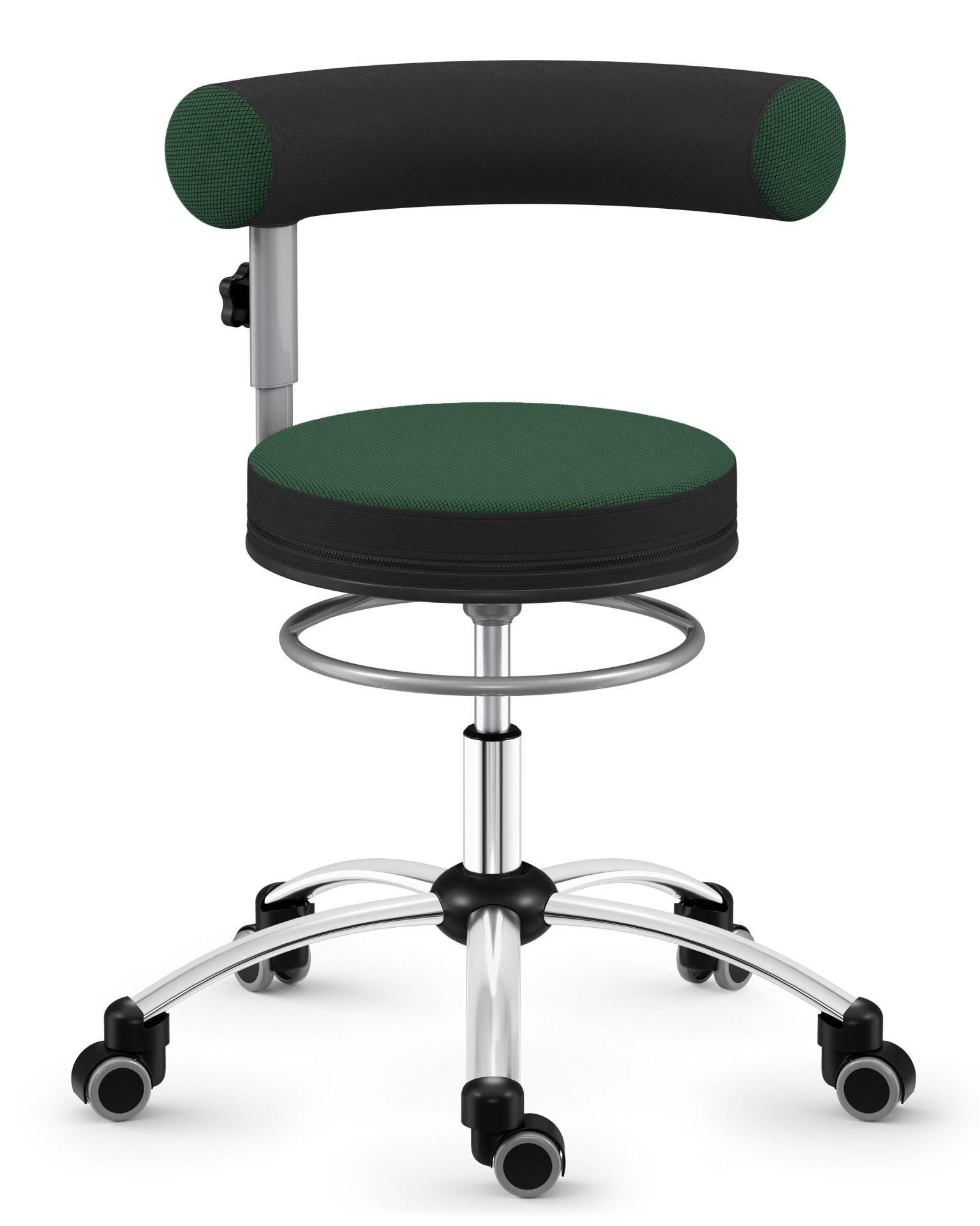 Sanus® Stuhl, Lehne höhenverstellbar Stoff grün Sanus® Stuhl, Lehne höhenverstellbar Stoff grün