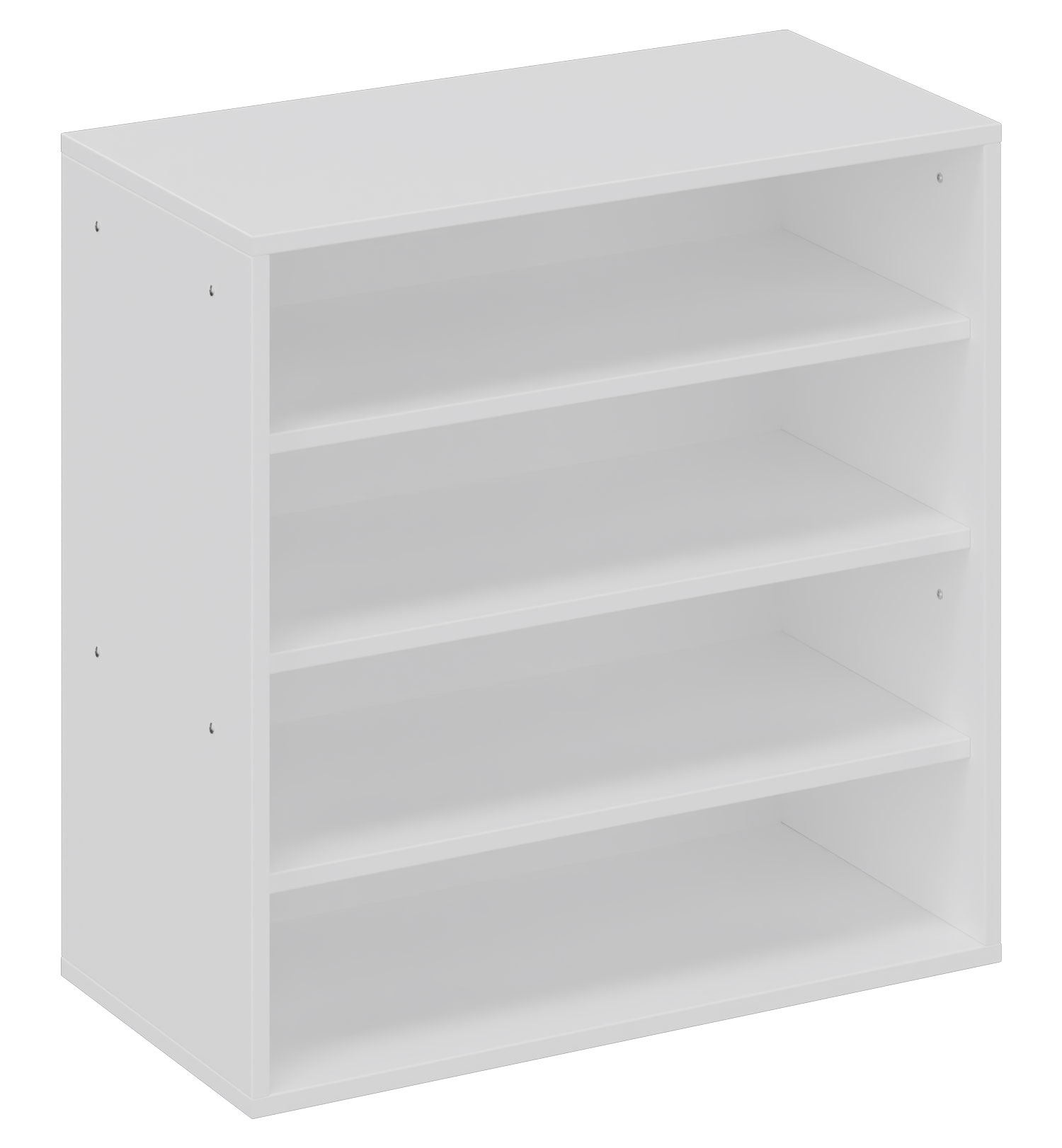 Regal groß, mit weißer Rückwand und 3 Fachböden, Breite 80 cm