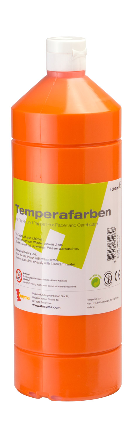 Temperafarbe orange