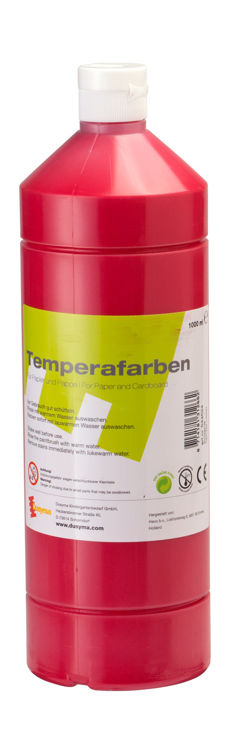 Temperafarbe rot
