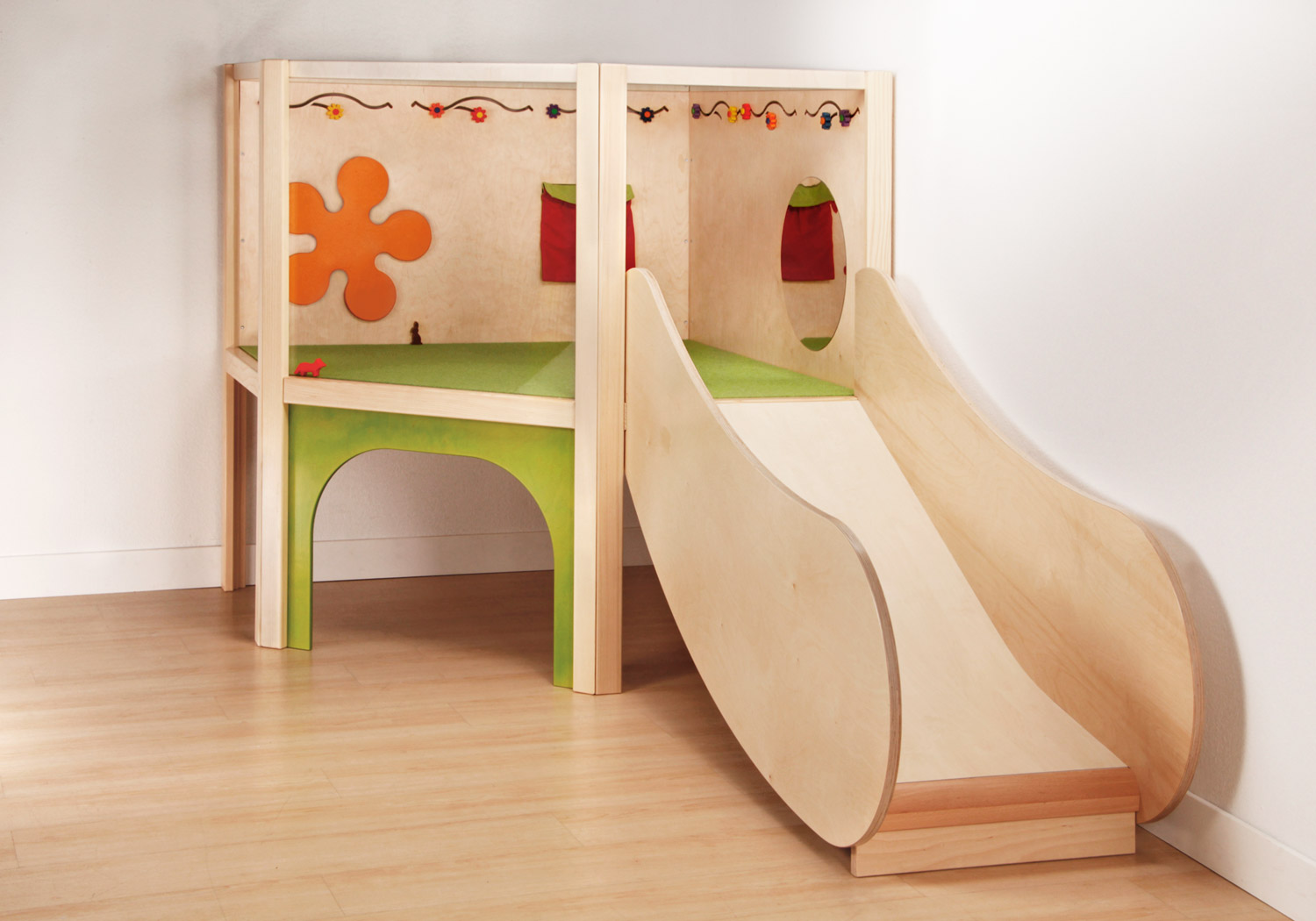 Tobini® Rutsche mit hohen Seiten natur
