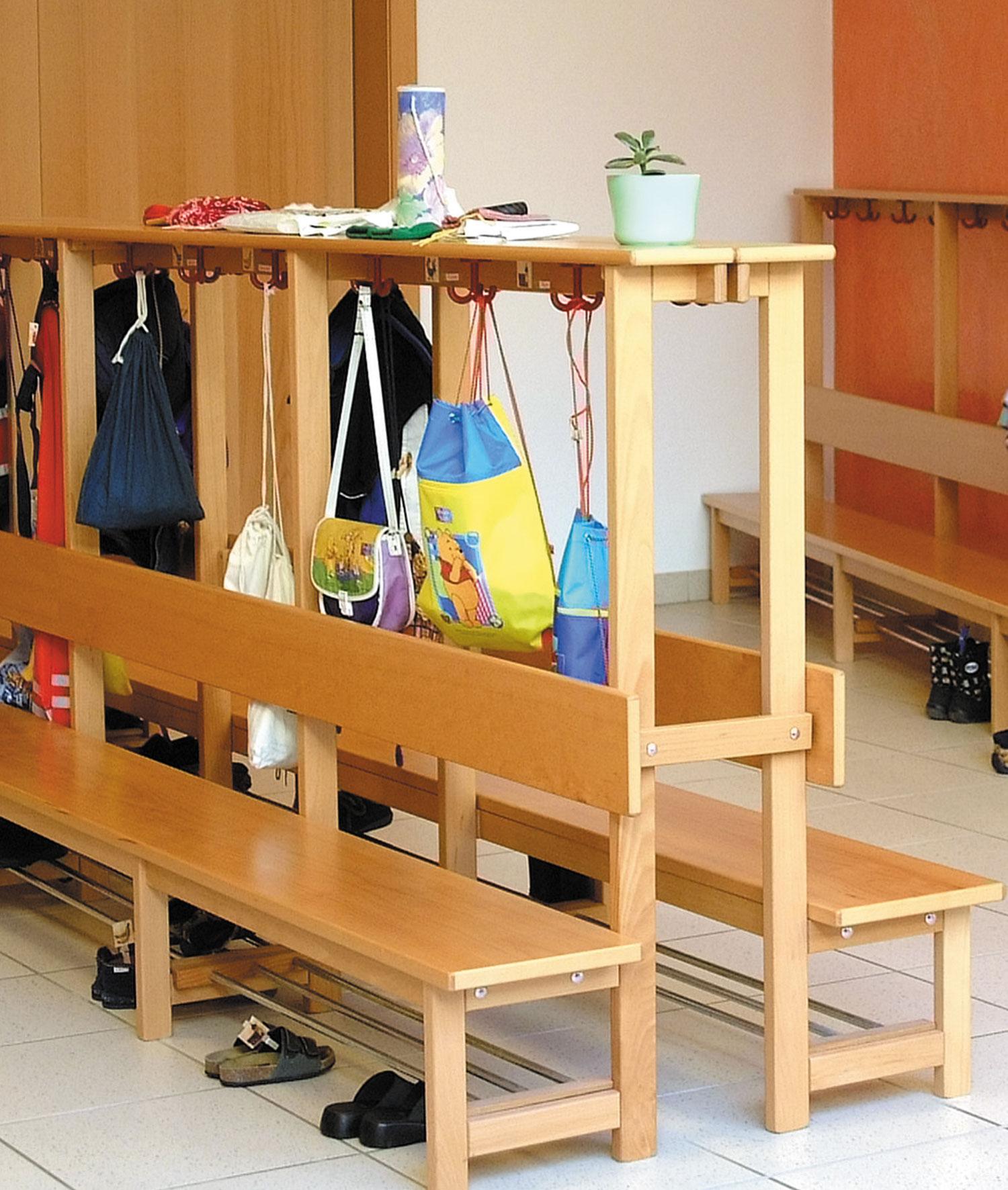 Hort Garderobe Ahorn Dekor, Doppelplatz