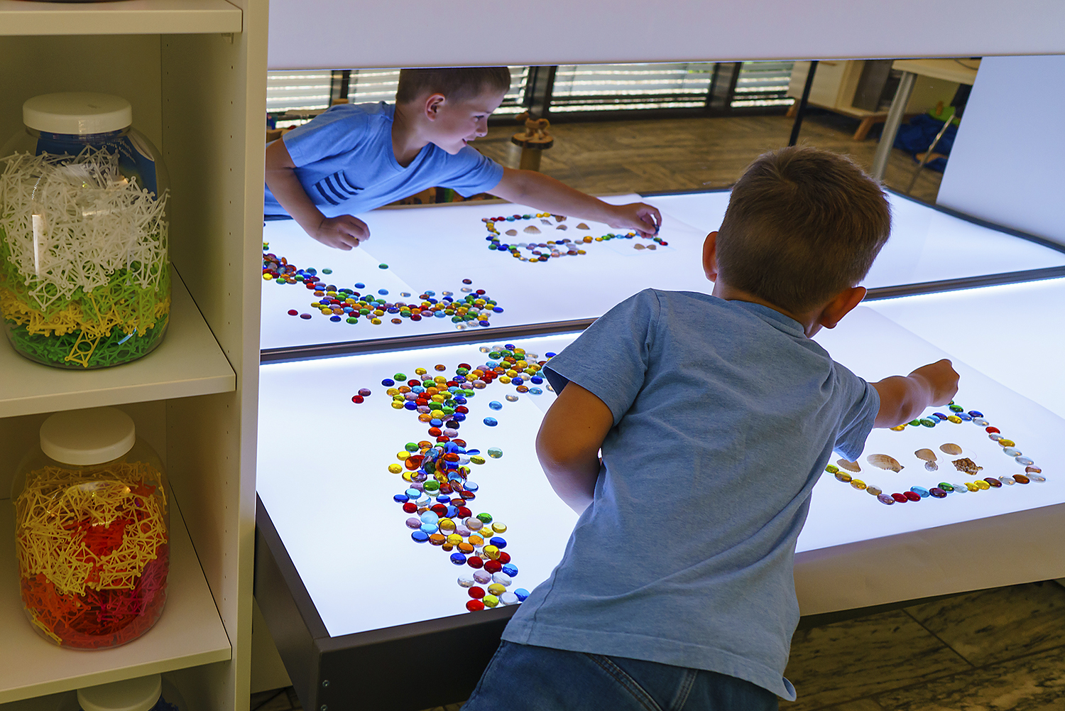 Glas Nuggets bunt, groß