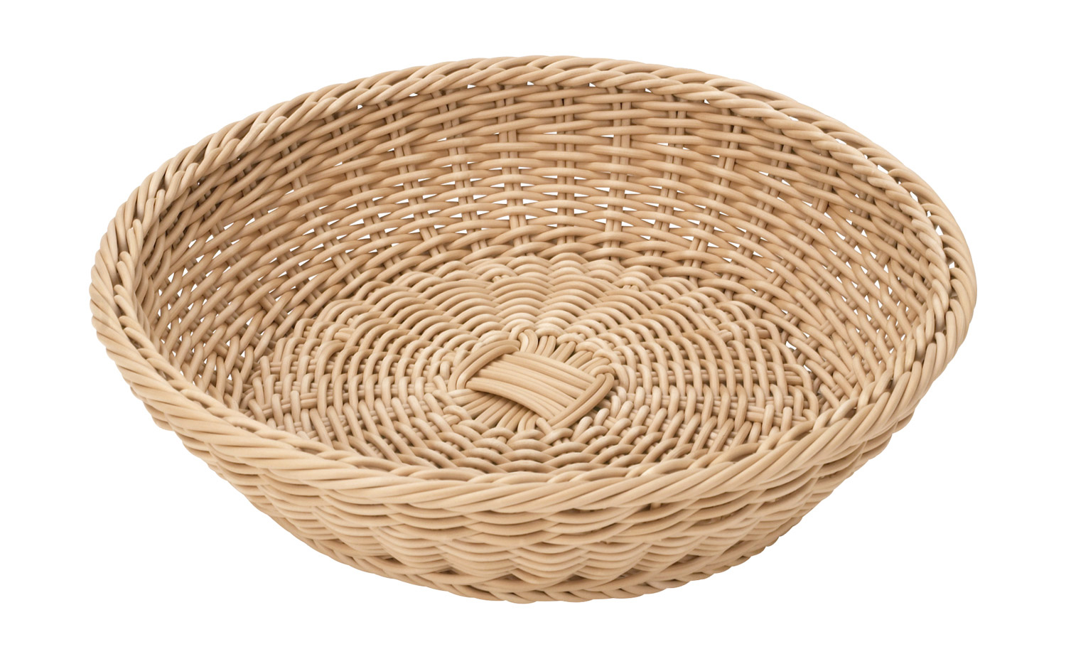Körbe aus Geflecht Korb rund, beige