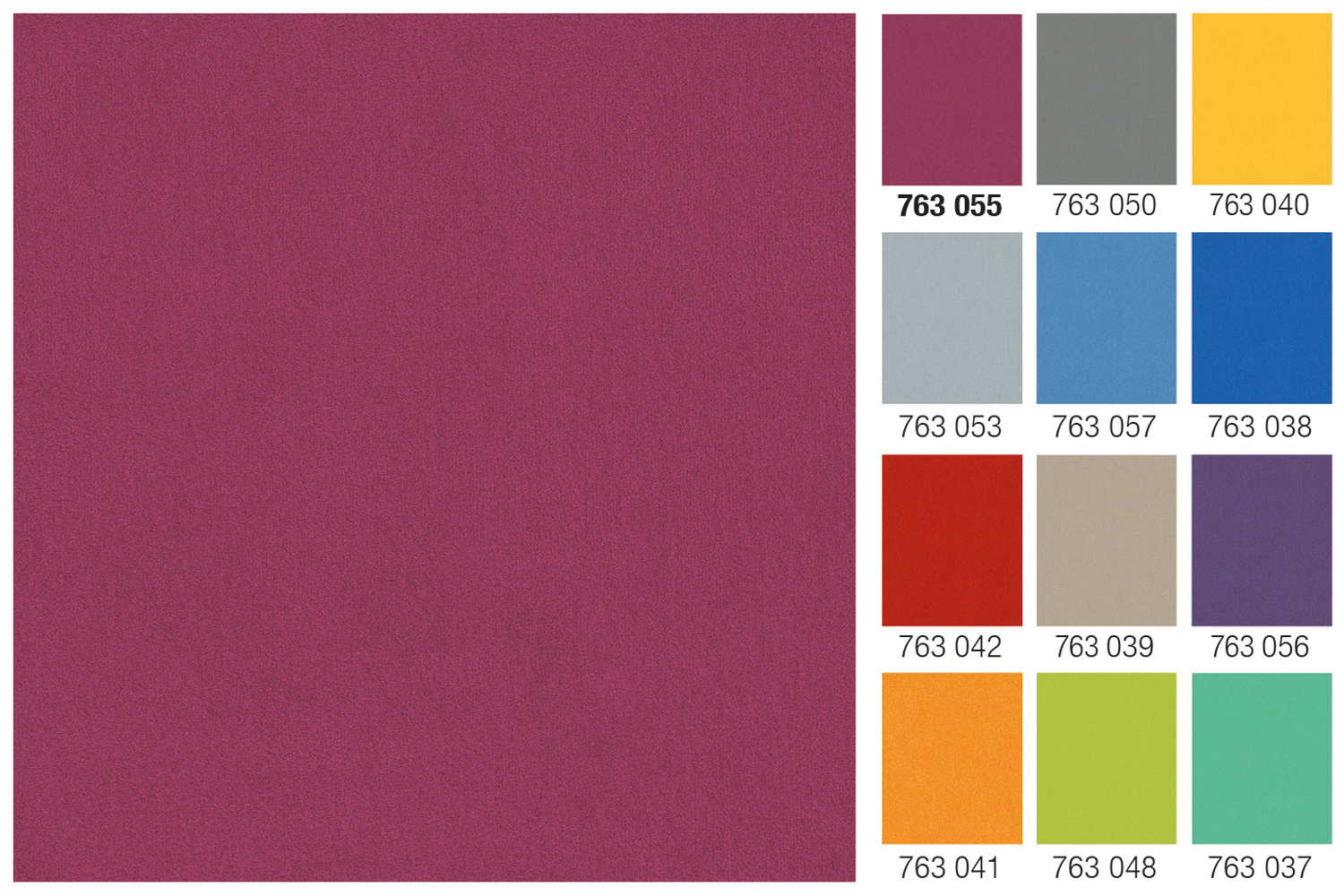 Velourteppich Premium 1M01 magenta