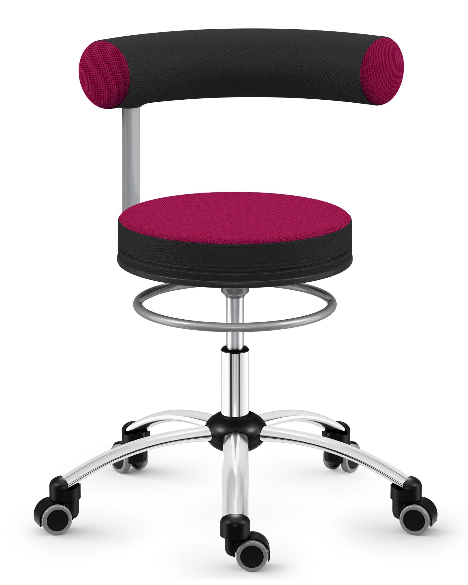  Sanus® Stuhl, Lehne fest Stoff pink