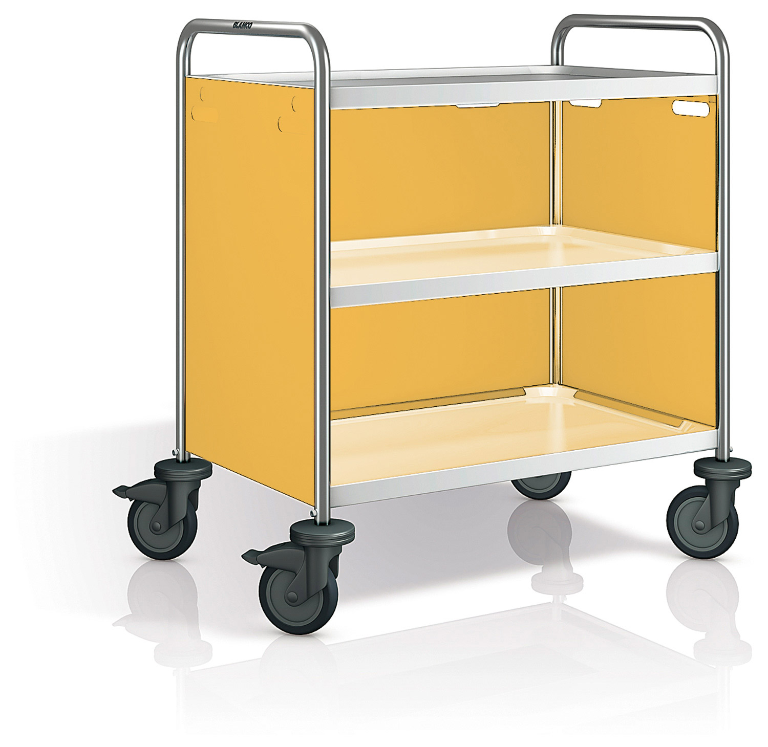 Blanco Metallservierwagen mit Verkleidung ginstergelb