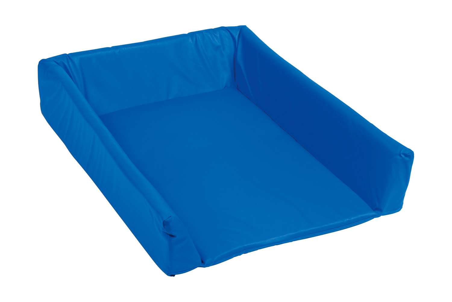 Wickelauflage mit Rand blau