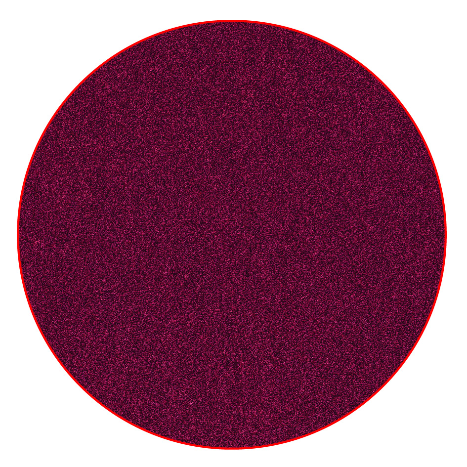 Velourteppich Solido rund Ø 300 cm, 15 dunkelrot