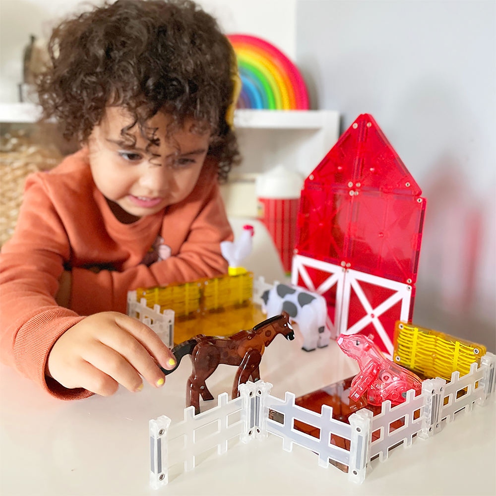 MAGNA-TILES® Bauernhof Tiere